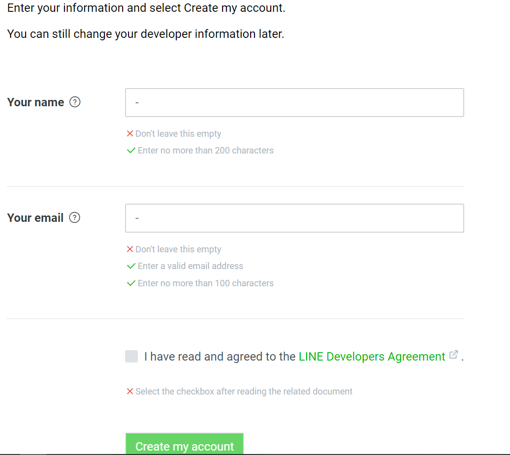 line-developer-account