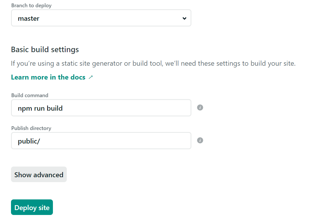 netlify-build-config